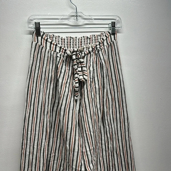 Becca By Rebecca Virtue Getaway Swim Cover Up Pants Pant Striped White Small - Picture 2 of 8